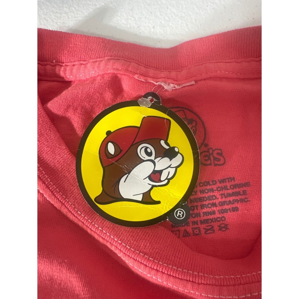 Buc-ee's Life is Sweeter Watermelon Truck Graphic T-Shirt Coral Red XL NWT - Picture 6 of 6
